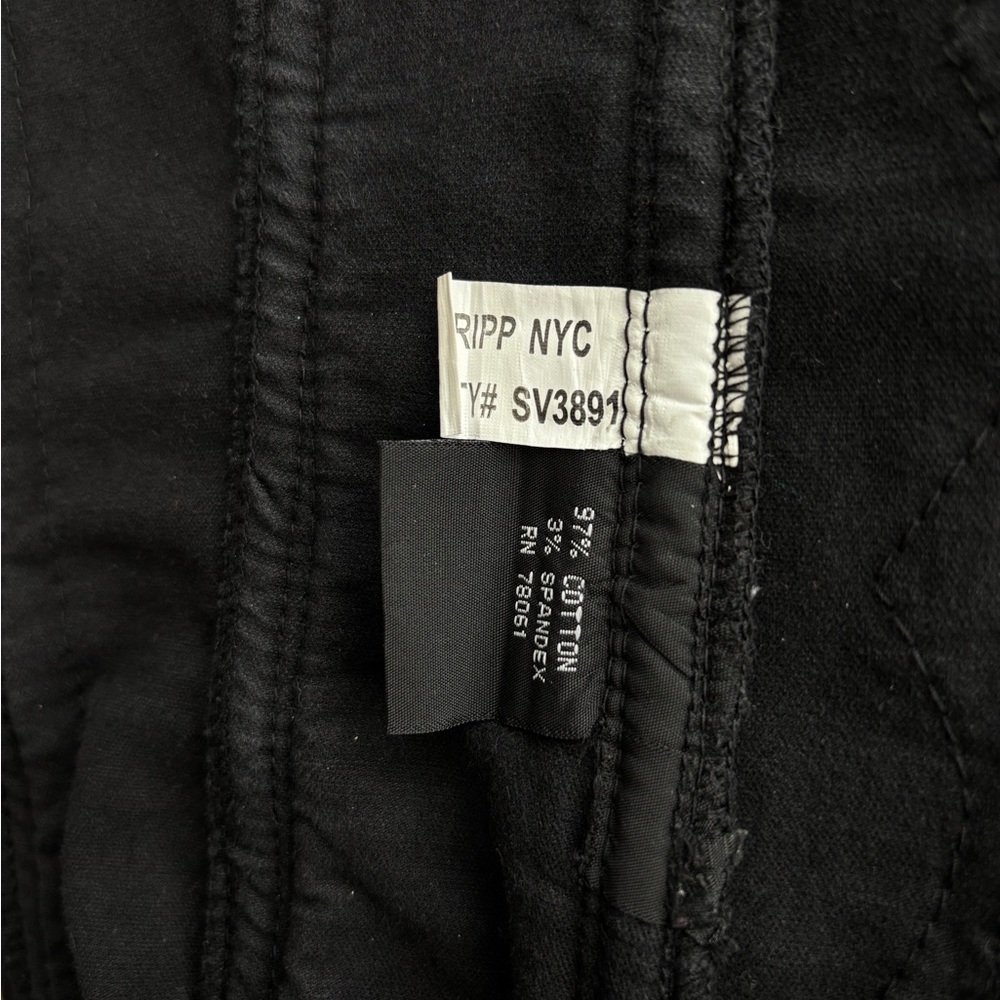 TRIPP NYC Black Velvet Corset with zipper and lace ties Size XS Vintage - Picture 6 of 11